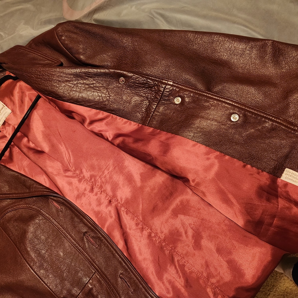 Vintage 1970's Leathers By New England sports Wear CO Leather Jacket/Coat